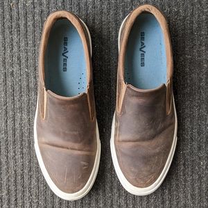 SeaVees Hawthorne Leather Slip-on Sneakers